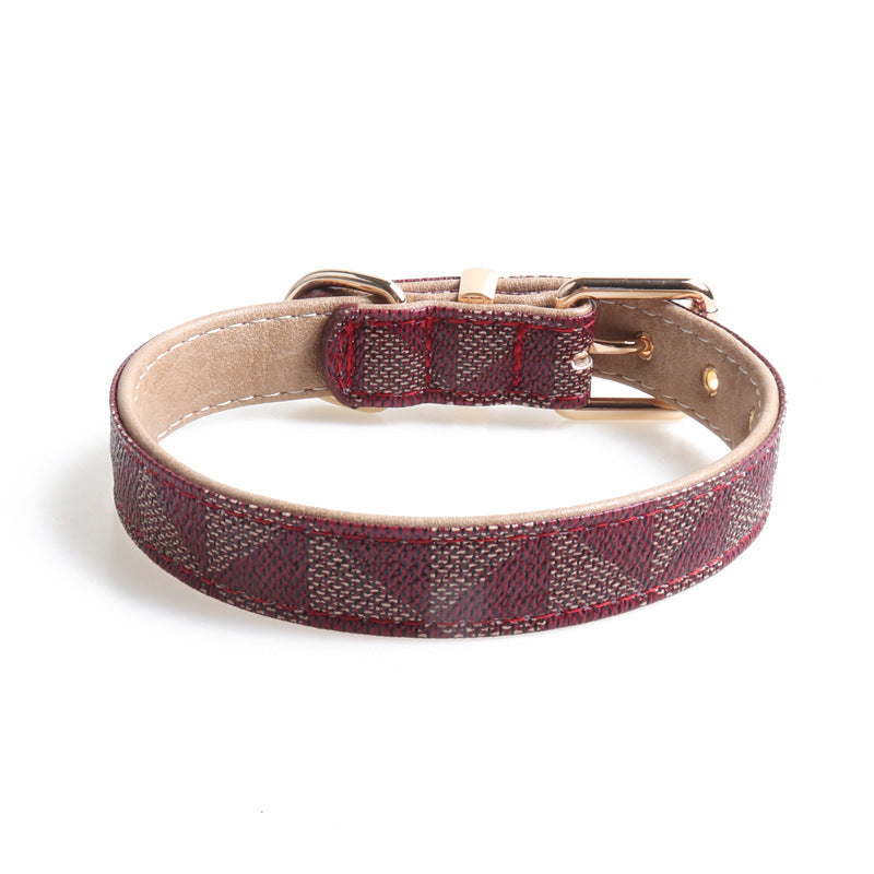 PU Leather Fashionable Patterned Dog Collar