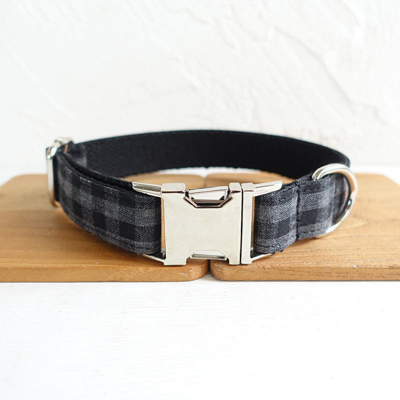 Gray Butterfly Tux Collar And Lead