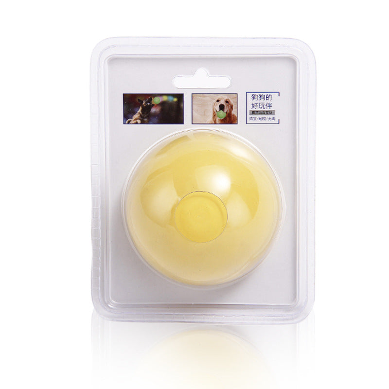 Elastic bite-resistant ball for dogs