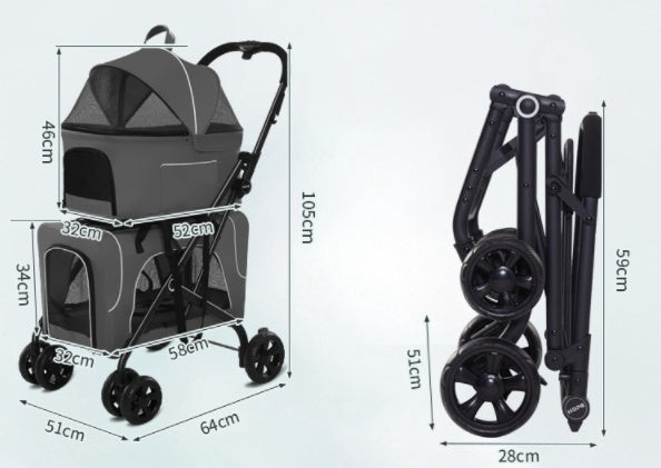 Lightweight Trolley For Small Dogs
