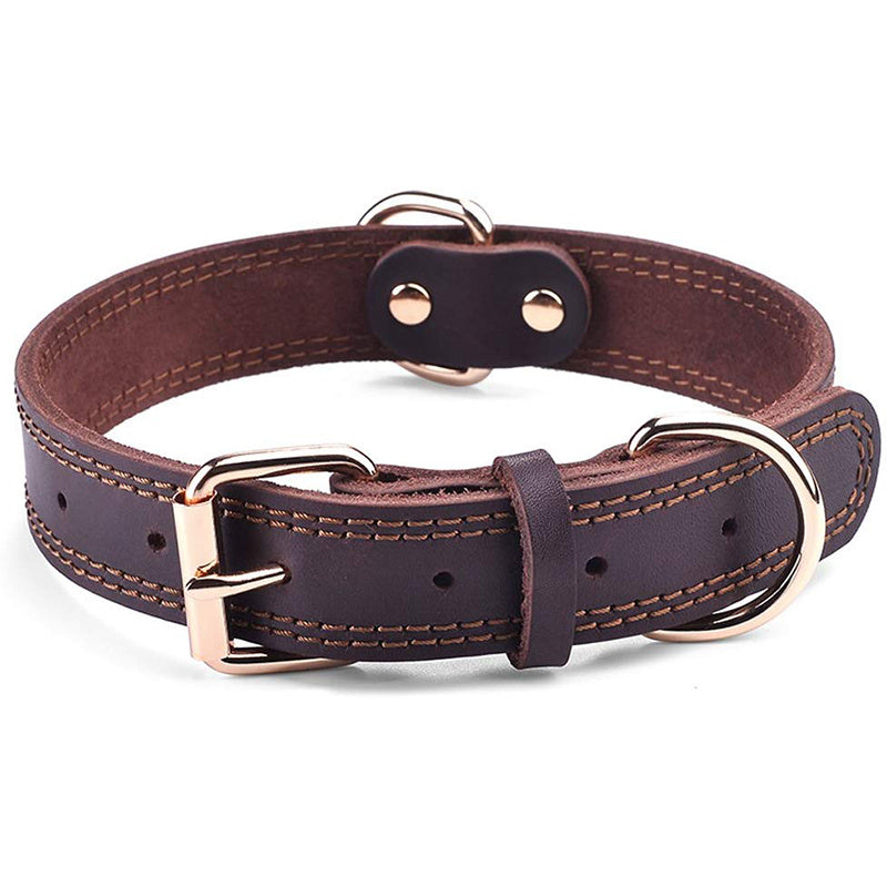 Elegant Dog Collar Of Cowhide