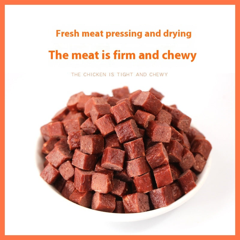 Dog Snacks Dried Beef or Chicken Cubes