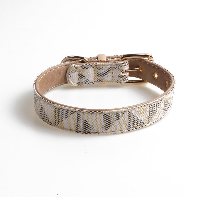 PU Leather Fashionable Patterned Dog Collar