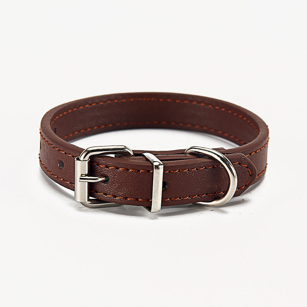 Coloured Leather Look-Alike Collar