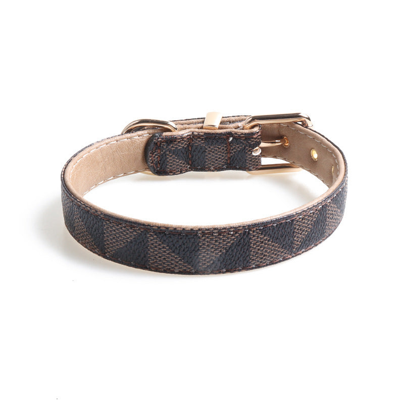 PU Leather Fashionable Patterned Dog Collar