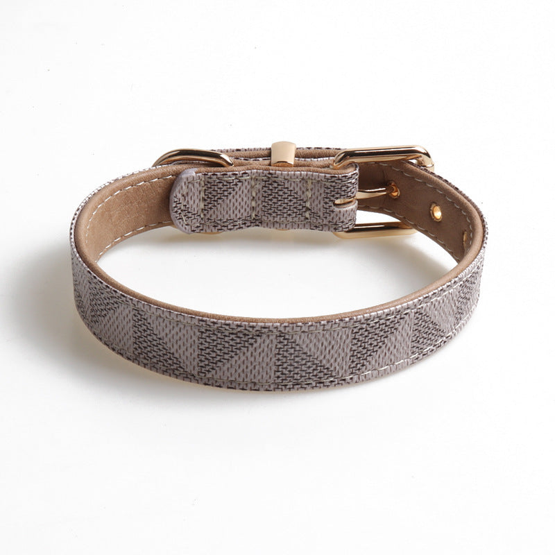 PU Leather Fashionable Patterned Dog Collar