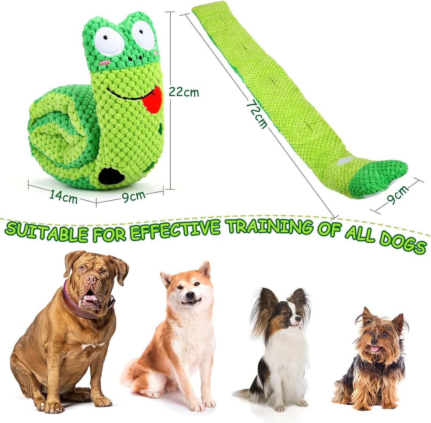 Squeaky Puzzle Frog, Snail or Snake Toy
